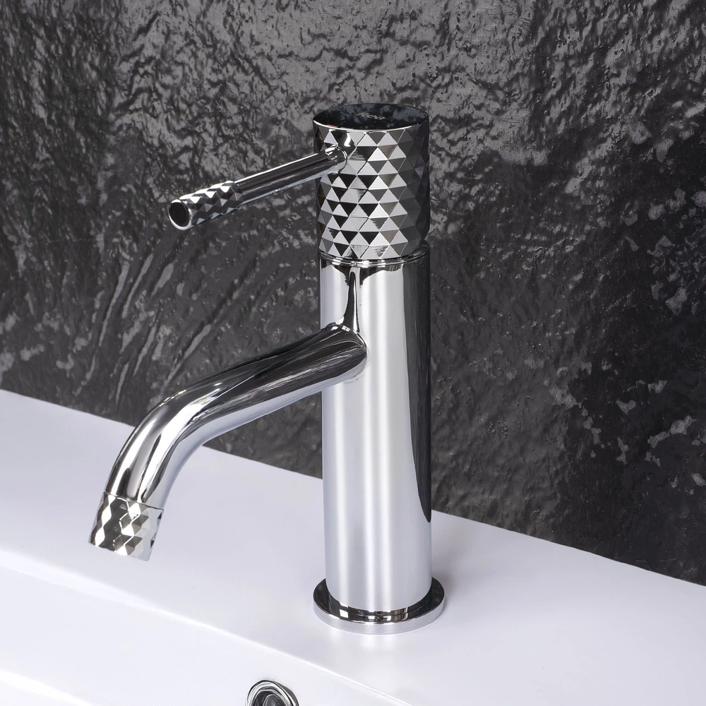 Praustuvo maišytuvas REA Lungo Diamond Low, Chrome