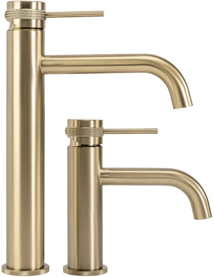 Praustuvo maišytuvas REA Lungo Grip High, Brushed Gold