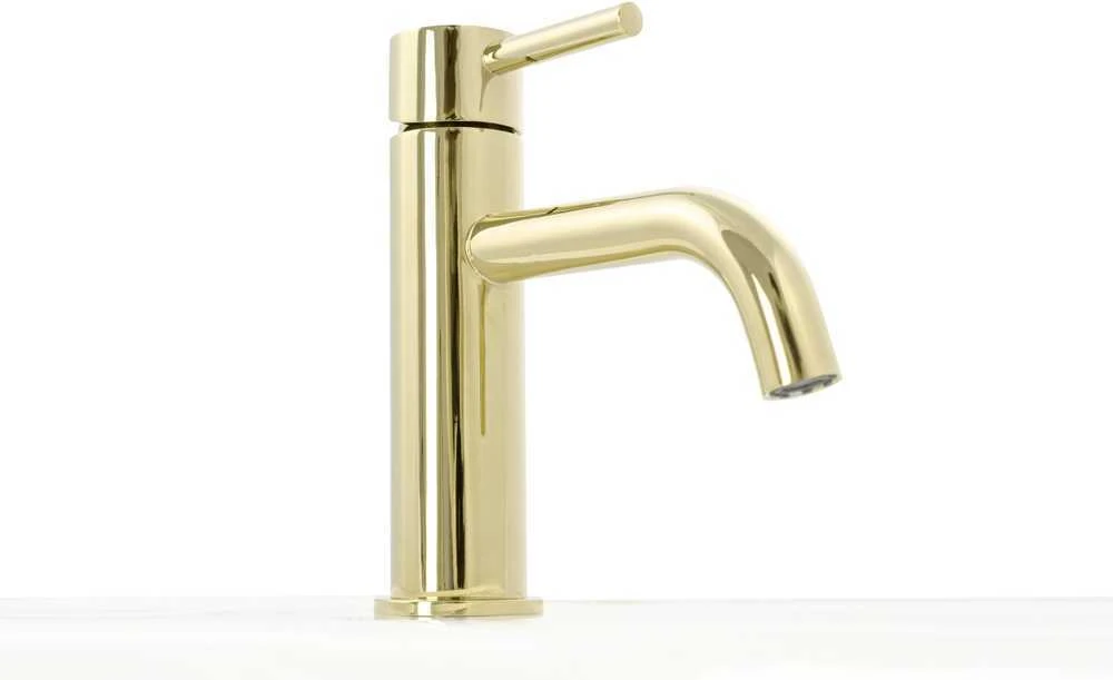 Praustuvo maišytuvas REA Lungo Low, Gold