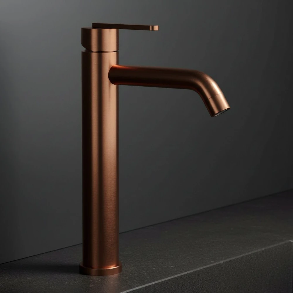 Praustuvo maišytuvas Rea Ontario High, Brushed Copper