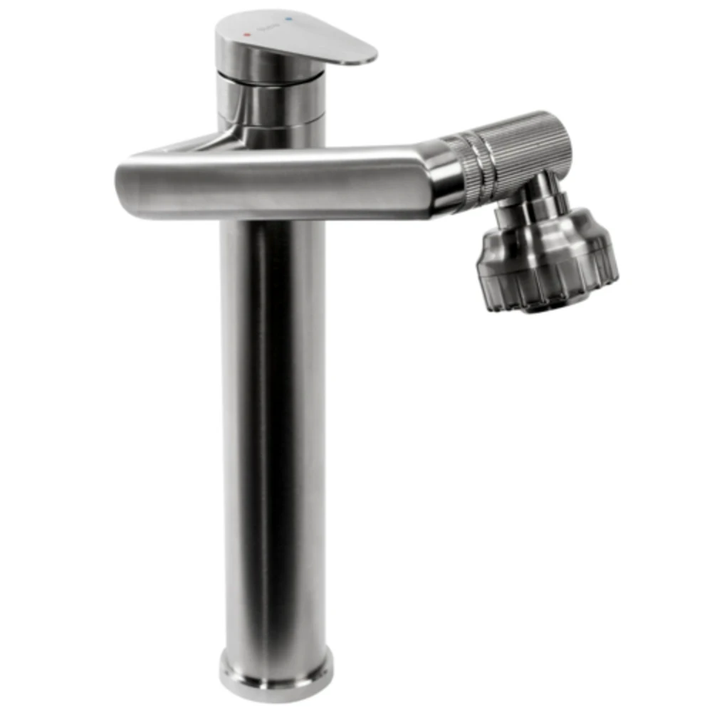 Praustuvo maišytuvas Rea PACO High, Nickel Inox