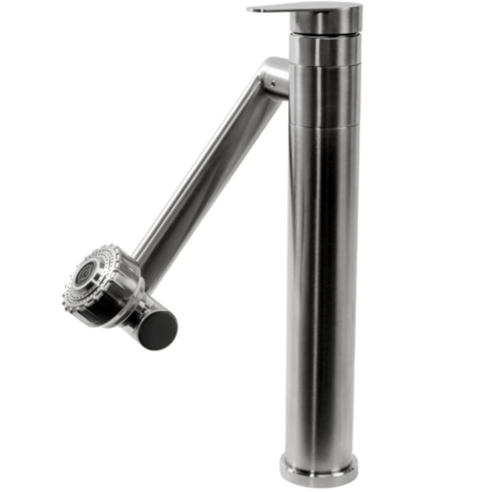 Praustuvo maišytuvas Rea PACO High, Nickel Inox
