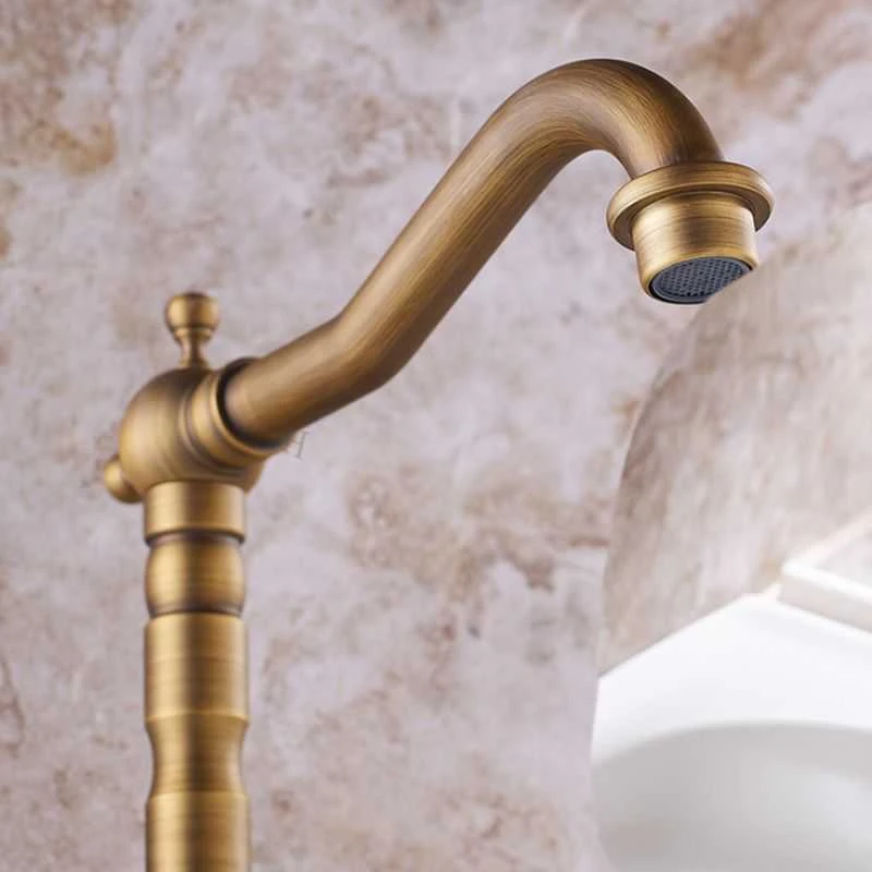 Praustuvo/plautuvės maišytuvas REA Rustico, Antique Gold