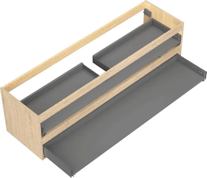 Praustuvo spintelės korpusas Mexen Box-A, 160 cm, 2 stalčiai, Oak