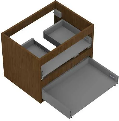 Praustuvo spintelės korpusas Mexen Box-A, 60 cm, 2 stalčiai, Nut
