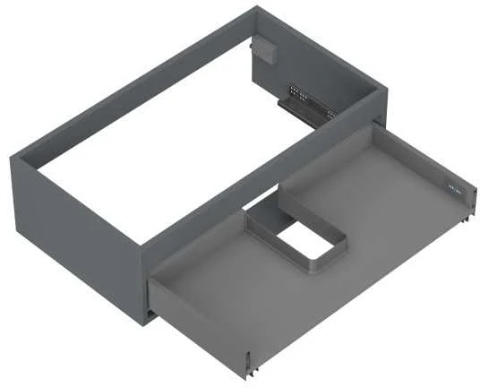 Praustuvo spintelės korpusas Mexen Box-A, 80 cm, 1 stalčius, Graphite matt