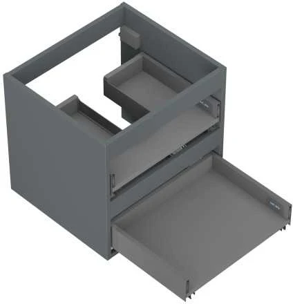 Praustuvo spintelės korpusas Mexen Box-A, 50 cm, 2 stalčiai, Graphite matt