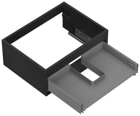 Praustuvo spintelės korpusas Mexen Box-A, 60 cm, 1 stalčius, Juodas matt