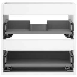 Praustuvo spintelės korpusas Mexen Box-A, 50 cm, 2 stalčiai, Baltas matt