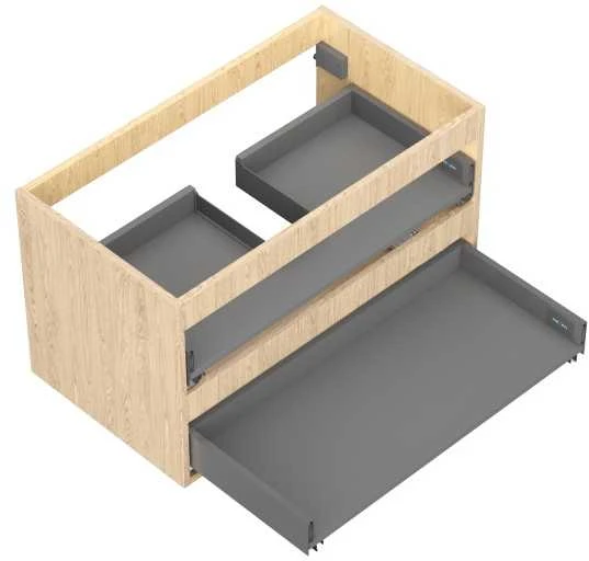 Praustuvo spintelės korpusas Mexen Box-A, 80 cm, 2 stalčiai, Oak