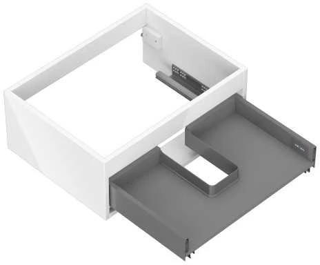 Praustuvo spintelės korpusas Mexen Box-A, 60 cm, 1 stalčius, Baltas glossy