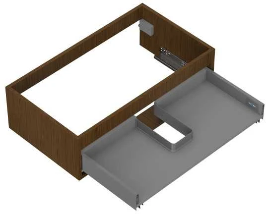 Praustuvo spintelės korpusas Mexen Box-A, 80 cm, 1 stalčius, Nut