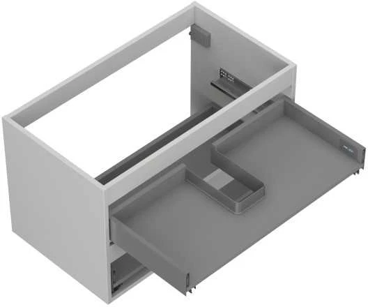Praustuvo spintelės korpusas Mexen Box-A, 80 cm, 2 stalčiai, Pilkas matt