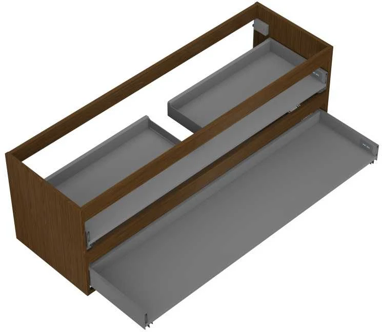Praustuvo spintelės korpusas Mexen Box-A, 140 cm, 2 stalčiai, Nut