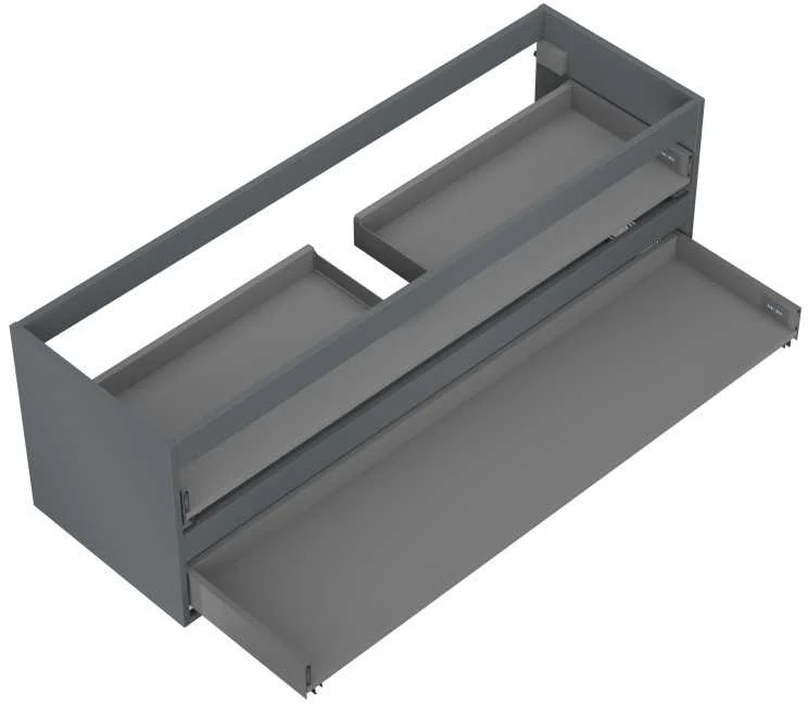 Praustuvo spintelės korpusas Mexen Box-A, 140 cm, 2 stalčiai, Graphite matt