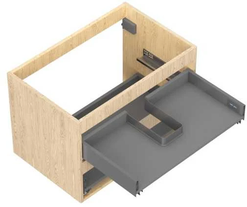 Praustuvo spintelės korpusas Mexen Box-A, 70 cm, 2 stalčiai, Oak