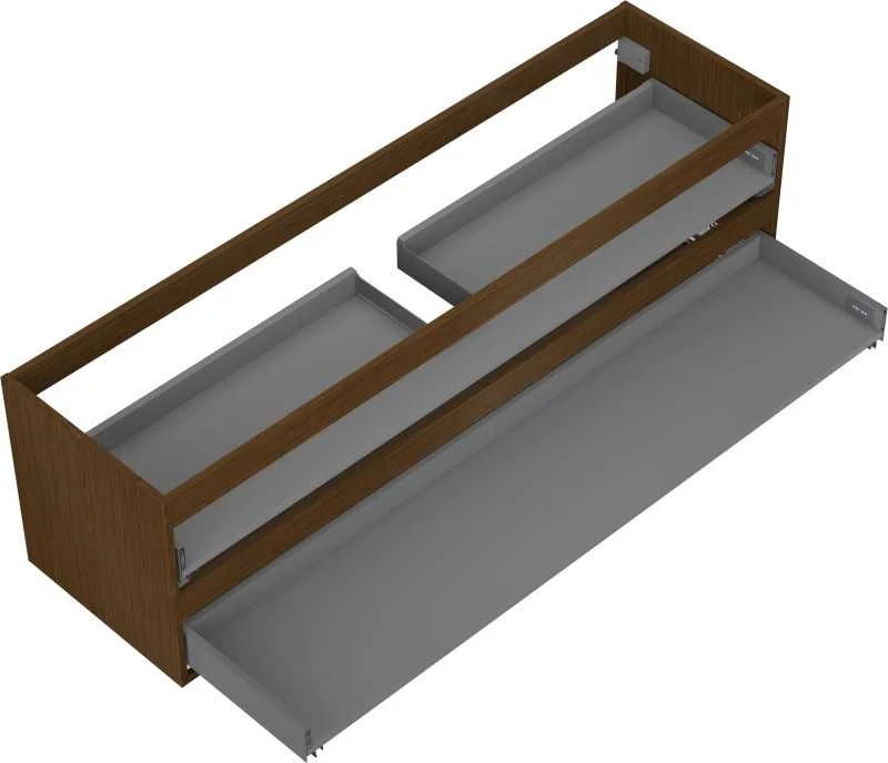 Praustuvo spintelės korpusas Mexen Box-A, 160 cm, 2 stalčiai, Nut