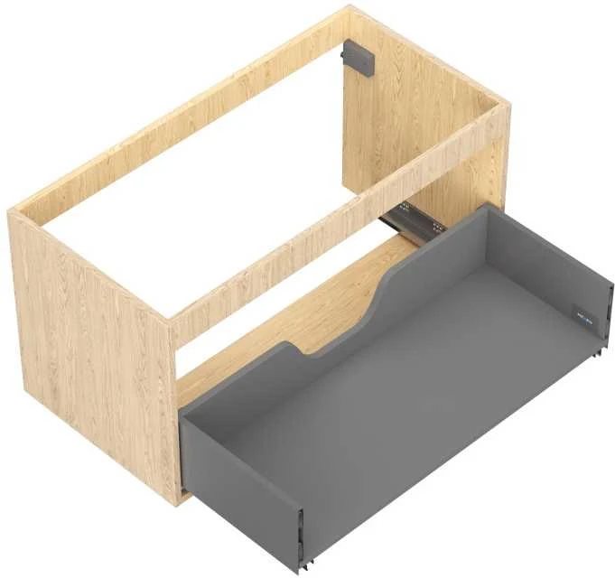 Praustuvo spintelės korpusas Mexen Box-A, 90 cm, 1 stalčius, Oak