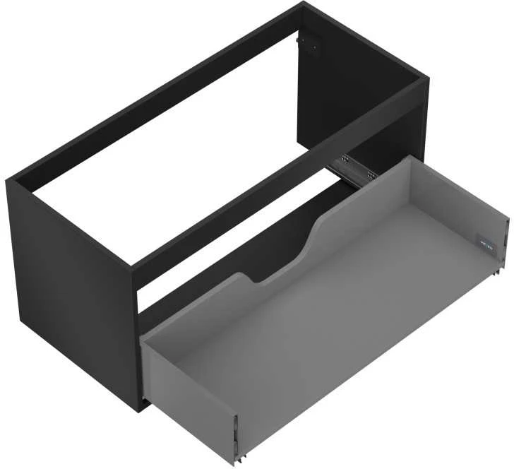 Praustuvo spintelės korpusas Mexen Box-A, 100 cm, 1 stalčius, Juodas matt