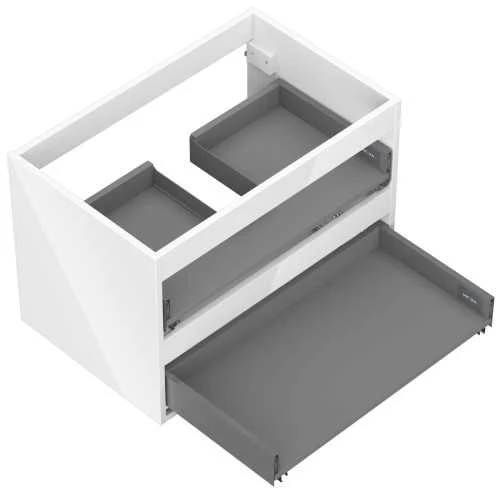 Praustuvo spintelės korpusas Mexen Box-A, 70 cm, 2 stalčiai, Baltas glossy
