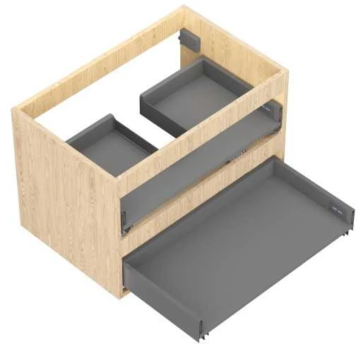 Praustuvo spintelės korpusas Mexen Box-A, 70 cm, 2 stalčiai, Oak
