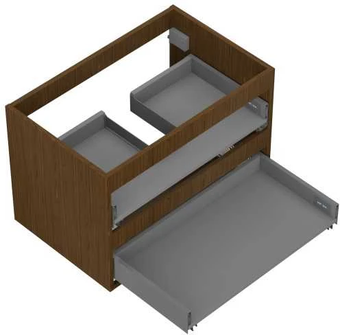 Praustuvo spintelės korpusas Mexen Box-A, 70 cm, 2 stalčiai, Nut