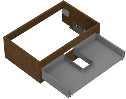 Praustuvo spintelės korpusas Mexen Box-A, 70 cm, 1 stalčius, Nut