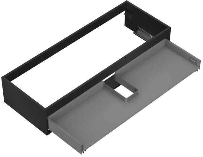 Praustuvo spintelės korpusas Mexen Box-A, 120 cm, 1 stalčius, Juodas matt