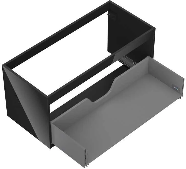 Praustuvo spintelės korpusas Mexen Box-A, 100 cm, 1 stalčius, Juodas glossy