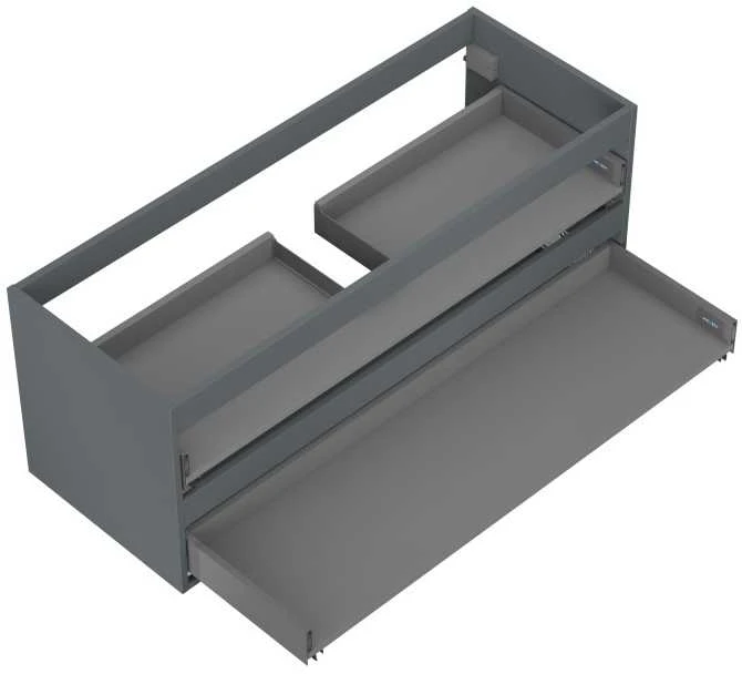 Praustuvo spintelės korpusas Mexen Box-A, 120 cm, 2 stalčiai, Graphite matt