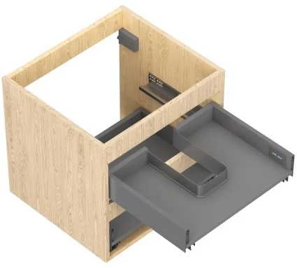 Praustuvo spintelės korpusas Mexen Box-A, 50 cm, 2 stalčiai, Oak