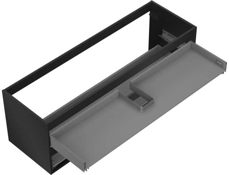 Praustuvo spintelės korpusas Mexen Box-A, 140 cm, 2 stalčiai, Juodas matt