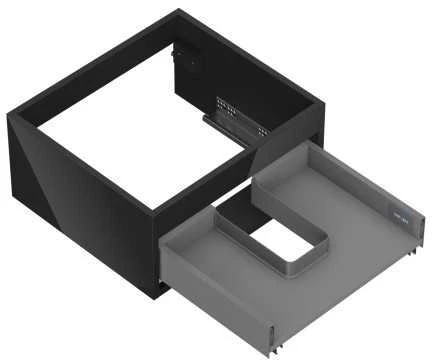 Praustuvo spintelės korpusas Mexen Box-A, 50 cm, 1 stalčius, Juodas glossy