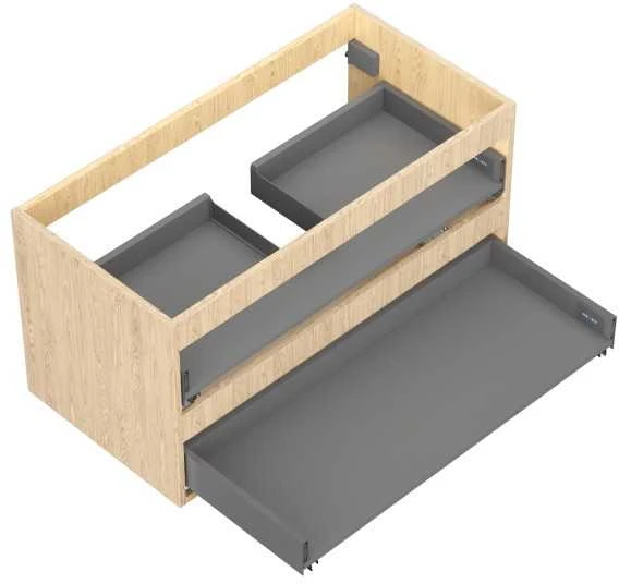 Praustuvo spintelės korpusas Mexen Box-A, 90 cm, 2 stalčiai, Oak