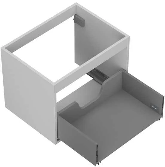 Praustuvo spintelės korpusas Mexen Box-A, 60 cm, 1 stalčius, Pilkas matt