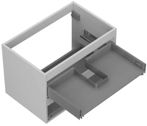 Praustuvo spintelės korpusas Mexen Box-A, 70 cm, 2 stalčiai, Pilkas matt