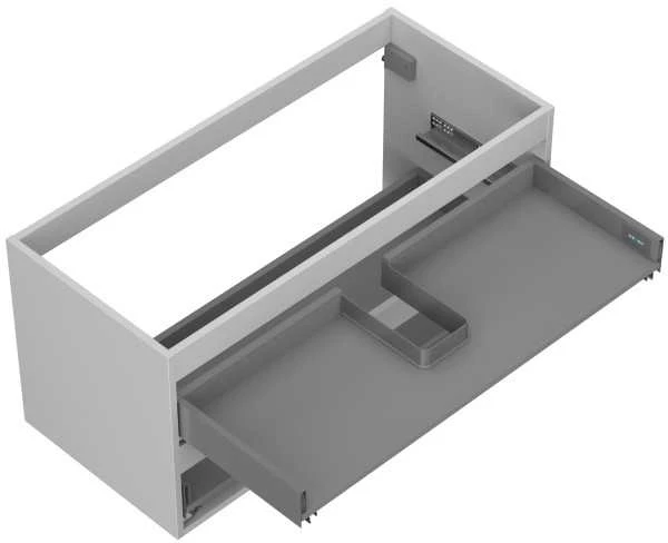 Praustuvo spintelės korpusas Mexen Box-A, 100 cm, 2 stalčiai, Pilkas matt
