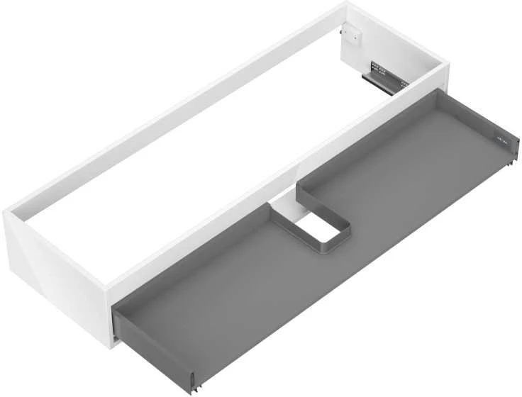 Praustuvo spintelės korpusas Mexen Box-A, 140 cm, 1 stalčius, Baltas glossy