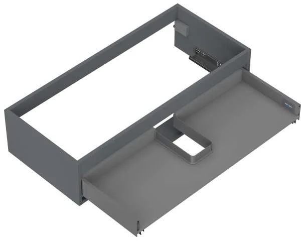 Praustuvo spintelės korpusas Mexen Box-A, 100 cm, 1 stalčius, Graphite matt