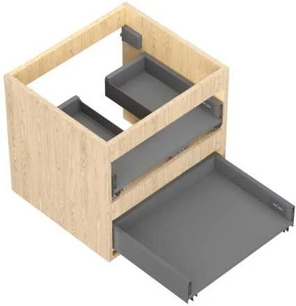 Praustuvo spintelės korpusas Mexen Box-A, 50 cm, 2 stalčiai, Oak