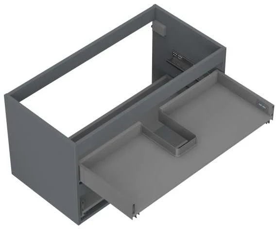 Praustuvo spintelės korpusas Mexen Box-A, 90 cm, 2 stalčiai, Graphite matt
