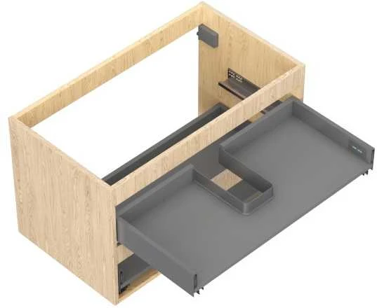 Praustuvo spintelės korpusas Mexen Box-A, 80 cm, 2 stalčiai, Oak
