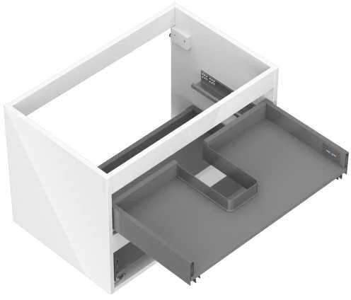 Praustuvo spintelės korpusas Mexen Box-A, 70 cm, 2 stalčiai, Baltas glossy