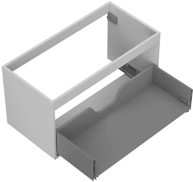 Praustuvo spintelės korpusas Mexen Box-A, 90 cm, 1 stalčius, Pilkas matt