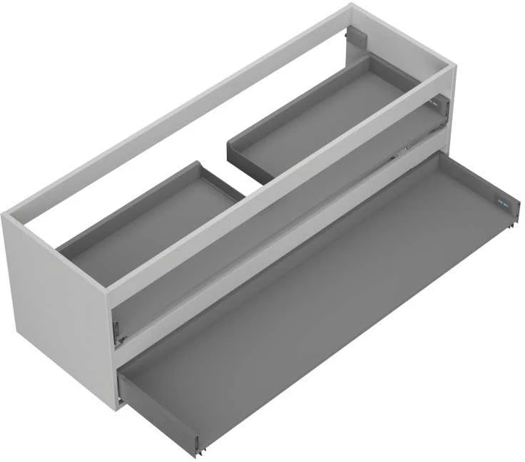 Praustuvo spintelės korpusas Mexen Box-A, 140 cm, 2 stalčiai, Pilkas matt