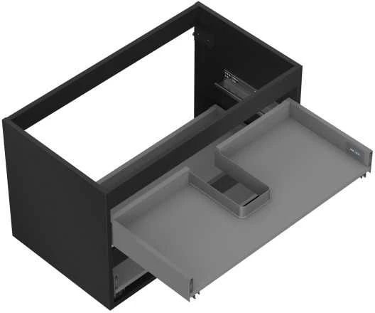 Praustuvo spintelės korpusas Mexen Box-A, 80 cm, 2 stalčiai, Juodas matt