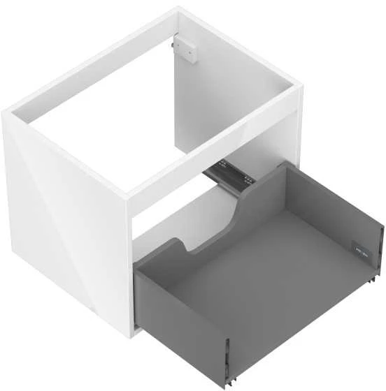 Praustuvo spintelės korpusas Mexen Box-A, 60 cm, 1 stalčius, Baltas glossy
