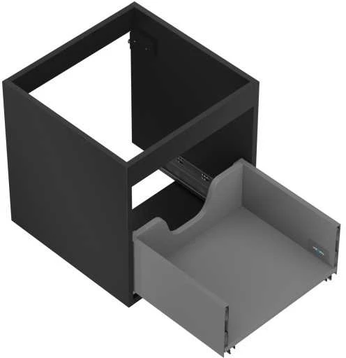 Praustuvo spintelės korpusas Mexen Box-A, 45 cm, 1 stalčius, Juodas matt