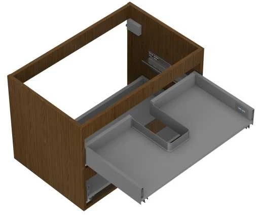 Praustuvo spintelės korpusas Mexen Box-A, 70 cm, 2 stalčiai, Nut