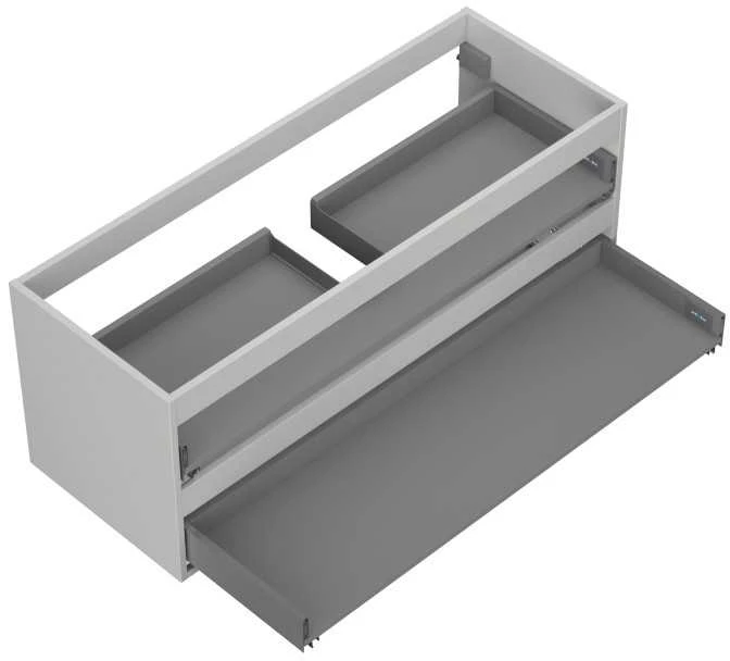 Praustuvo spintelės korpusas Mexen Box-A, 120 cm, 2 stalčiai, Pilkas matt